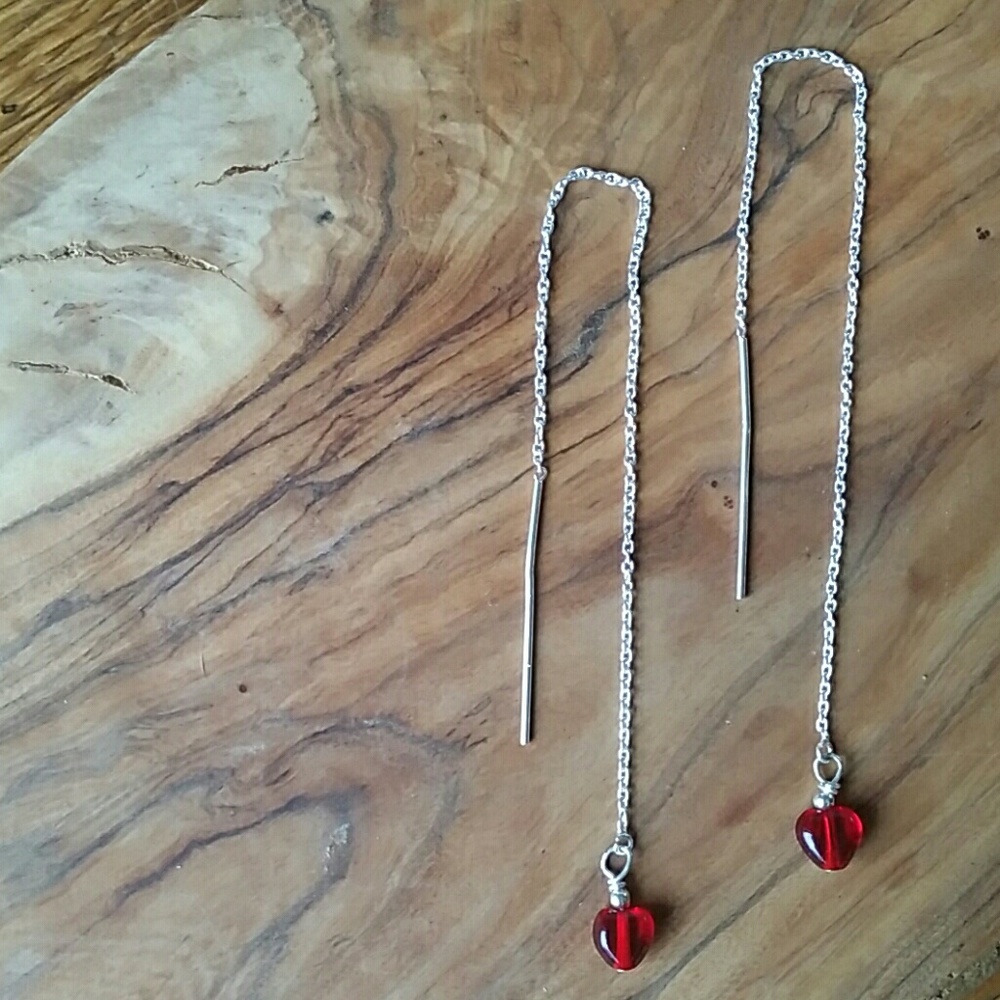 NWOT Ruby ❤️ Dangle Earrings